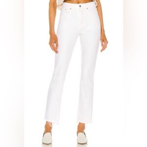 GRLFRND Karolina High Rise Straight Crop Jeans in Color Brentwood